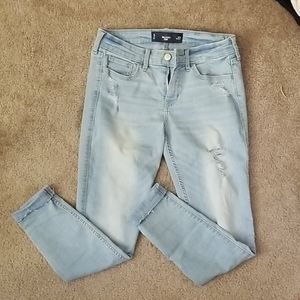 Hollister crop skinny jeans sz 5